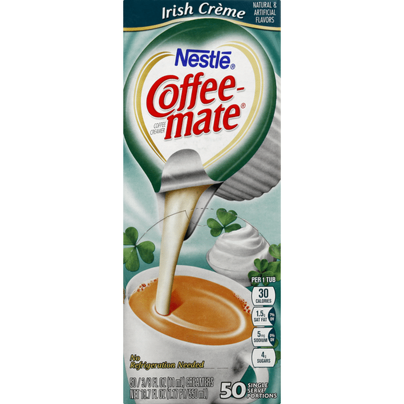 Nestle Coffee Mate Coffee Creamer Irish Creme 50 Ct Instacart