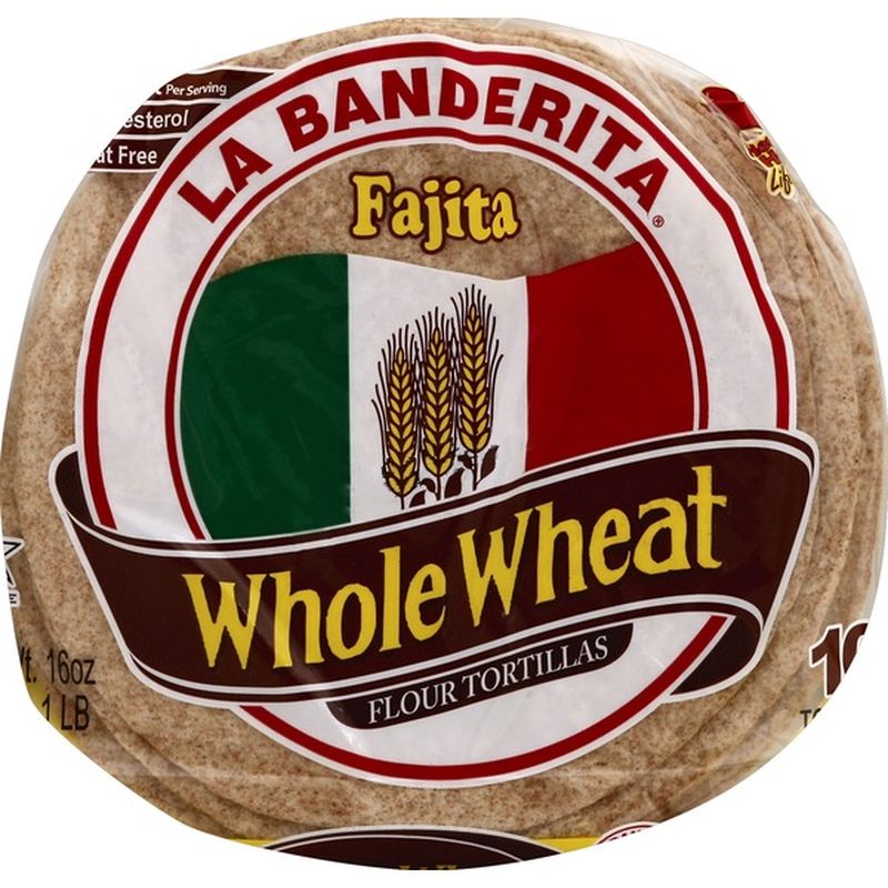 La Banderita Tortillas, Flour, Fajita, Whole Wheat (16 each) from