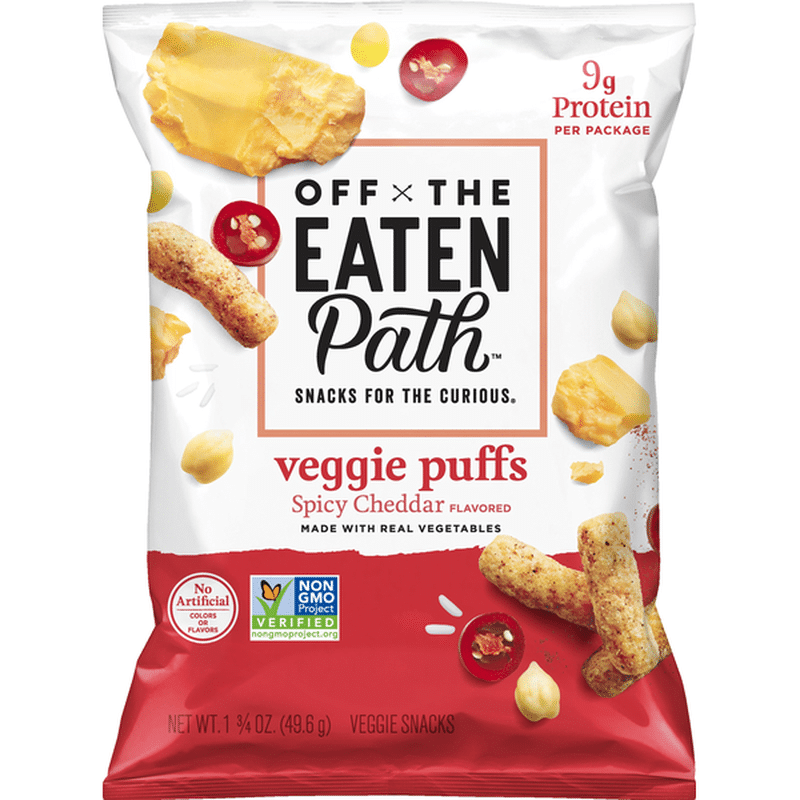 Off The Eaten Path Veggie Puffs, Spicy Cheddar Flavored (1.75 oz