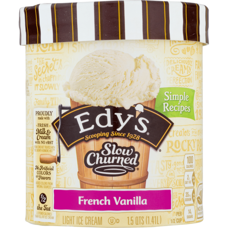 Edy's/Dreyer's SLOW CHURNED French Vanilla Light Ice Cream