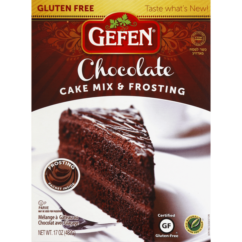 Gefen Cake Mix Frosting Gluten Free Chocolate 17 Oz Instacart