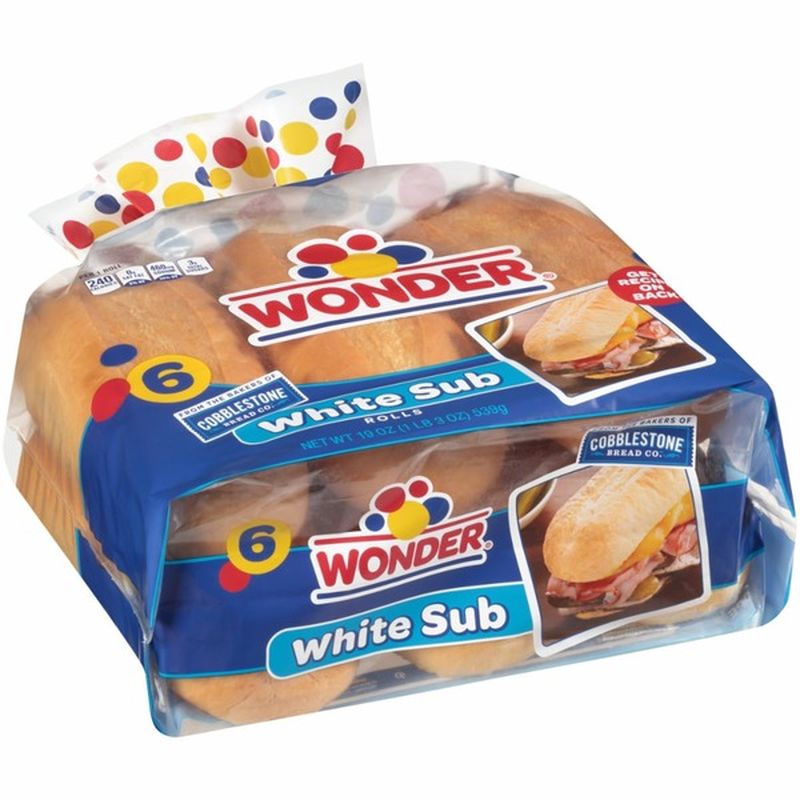 Wonder Bread White Sub Rolls (19 oz) from Kroger Instacart
