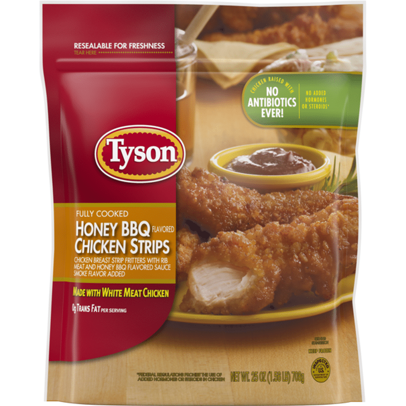 Tyson Honey BBQ Chicken Strips (25 oz) Instacart