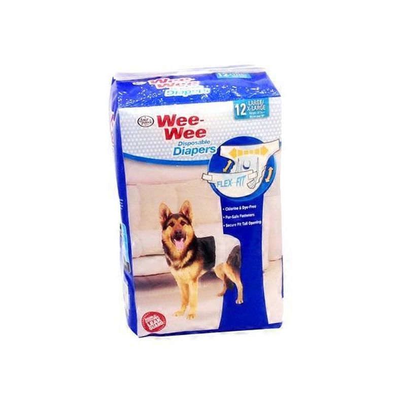 extra large male dog diapers