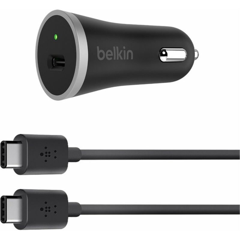 Belkin 4' Black USB-C Car Charger & Cable