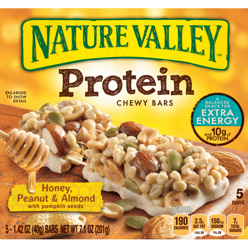 Nature Valley Protein Chewy Honey Peanut Almond Bar 7 1 1 42 Oz From Publix Instacart