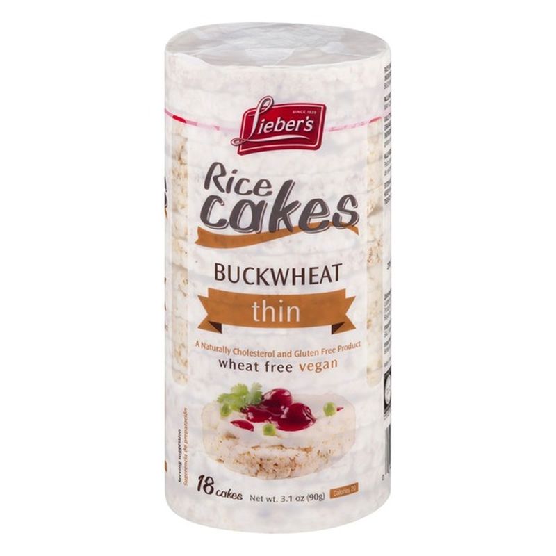 Lieber's Rice Cakes, Buckwheat, Thin (18 each) Instacart