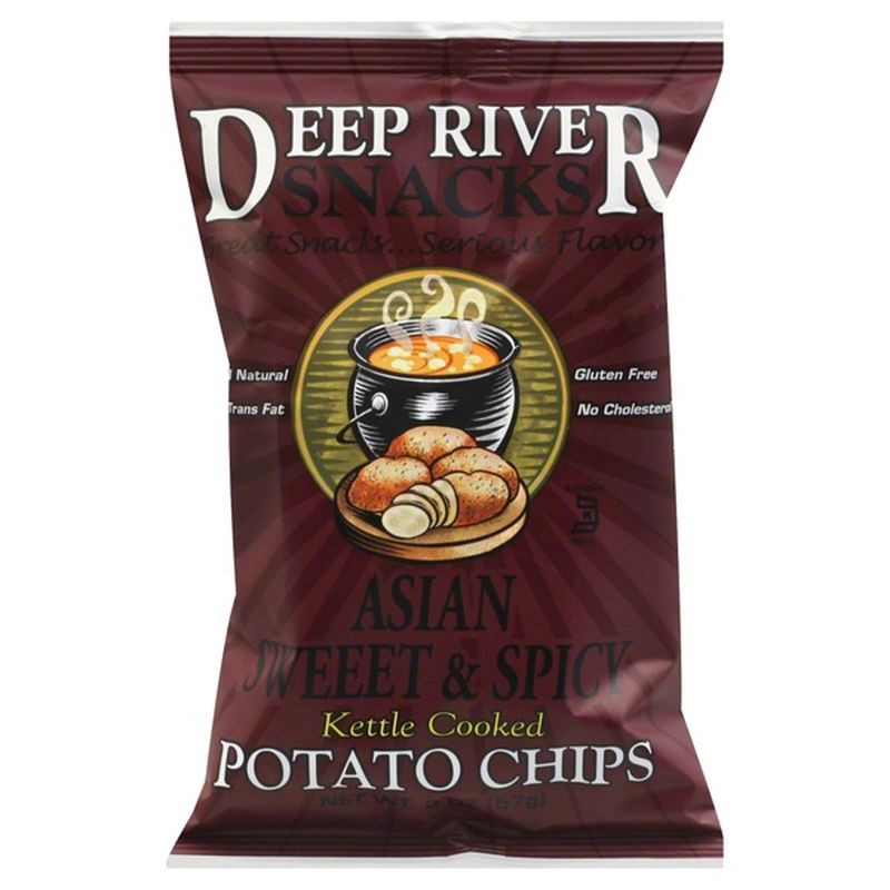 Deep River Snacks Potato Chips, Kettle Cooked, Asian Sweet & Spicy (2