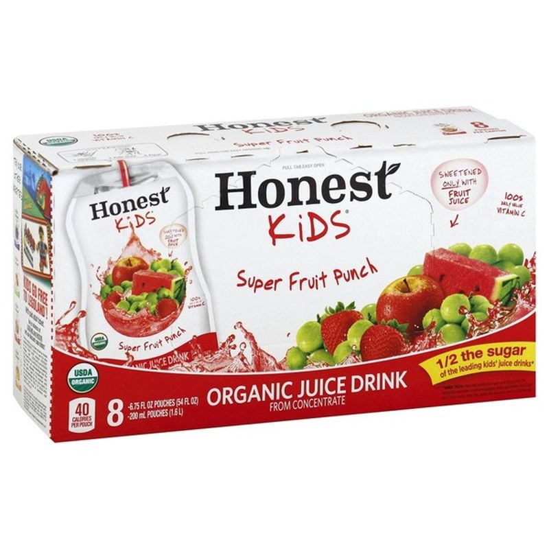 Honest Kids Kids Super Fruit Punch Organic Fruit Juice (6.75 fl oz ...