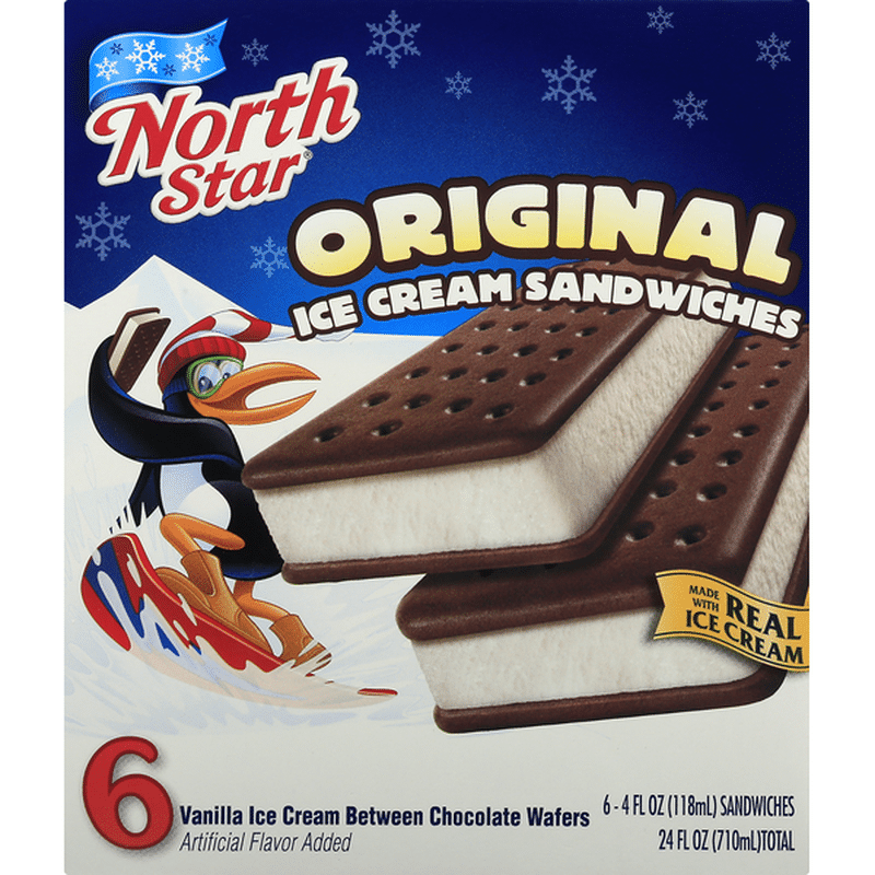 Northstar Ice Cream Sandwiches, Original (6 each) Instacart