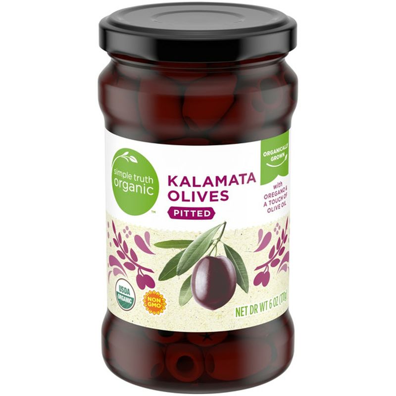 Simple Truth Organic Pitted Kalamata Olives With Oregano & A Touch Of Olive Oil