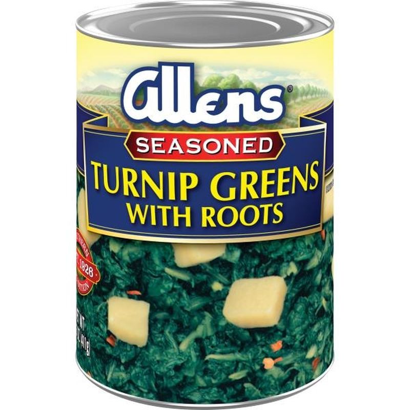 Allen's Seasoned Turnip Greens with Diced Roots (14 oz) Instacart