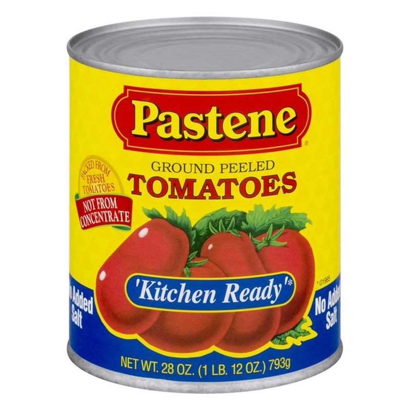 Pastene 'Kitchen Ready' Tomatoes Ground Peeled No Salt Added (28 oz