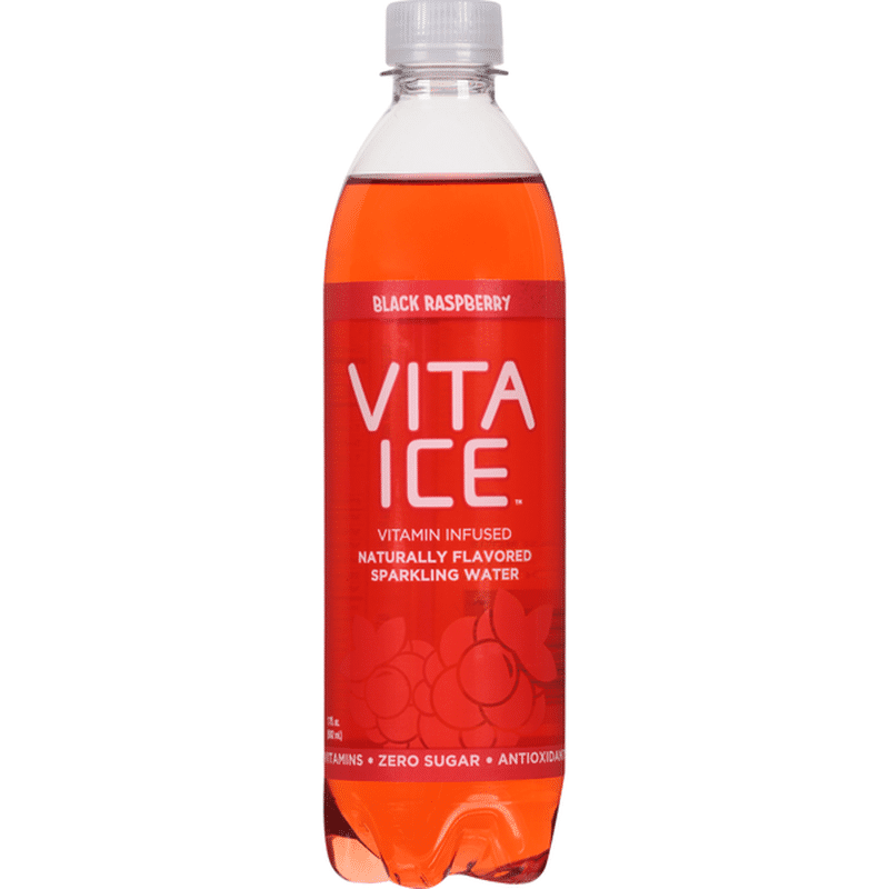 Vita Ice Sparkling Water, Black Raspberry (17 oz) Instacart