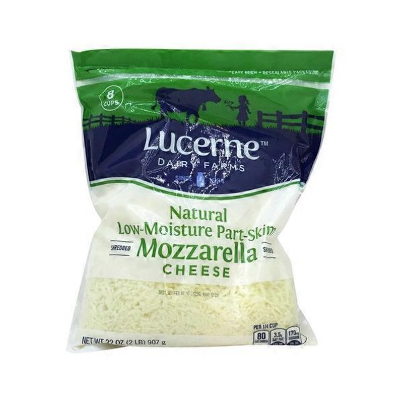 Lucerne Dairy Farms Shredded Lowmoisture Partskim Mozzarella Cheese