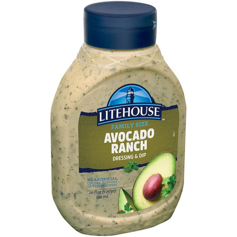 Litehouse Family Size Avocado Ranch Dressing & Dip (20 fl oz) Instacart