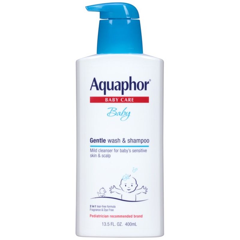 aquaphor baby gentle wash & shampoo