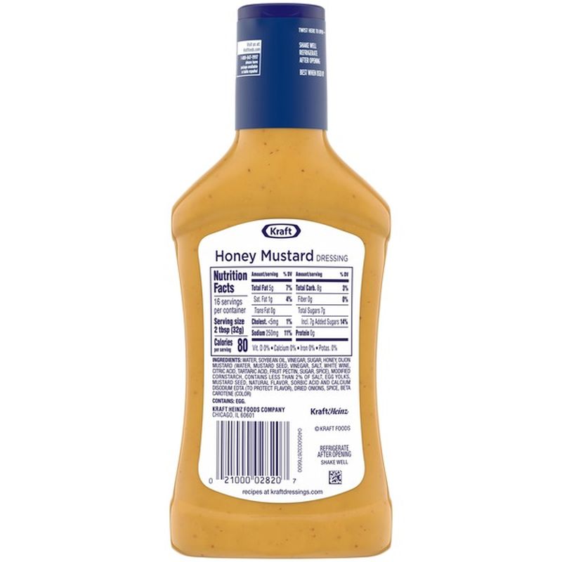 Kraft Honey Mustard Dressing (16 fl oz) Instacart