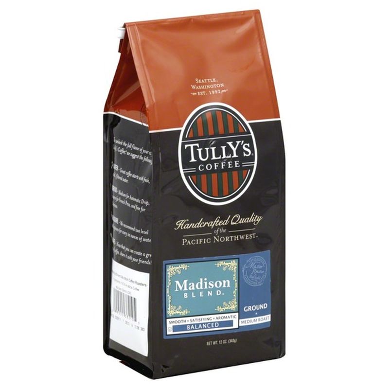 Tully's Madison Blend Ground Coffee (12 oz) Instacart