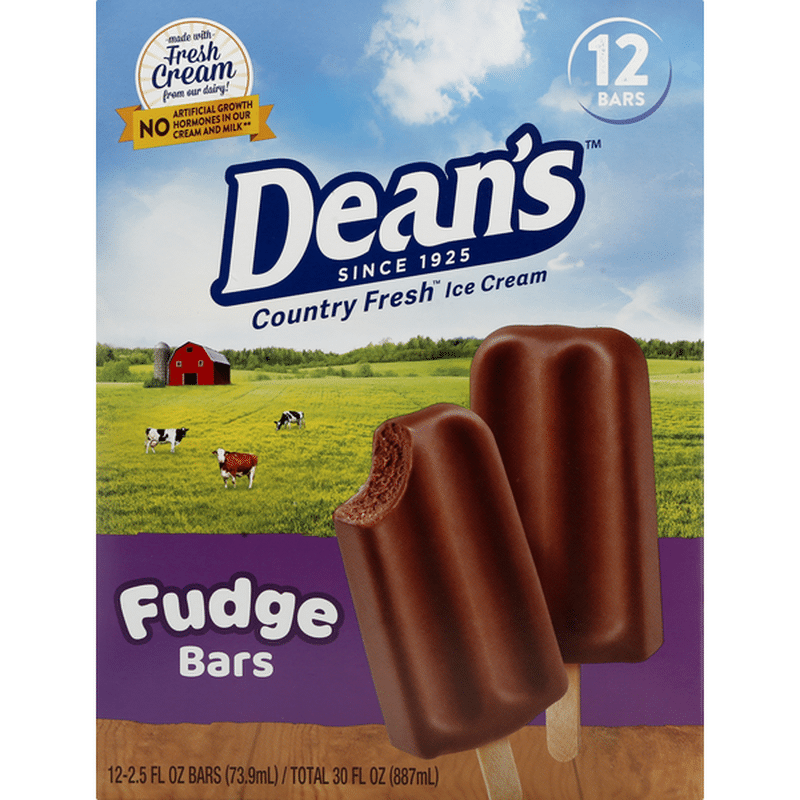 Dean's Ice Cream Bars, Fudge (2.5 oz) Instacart