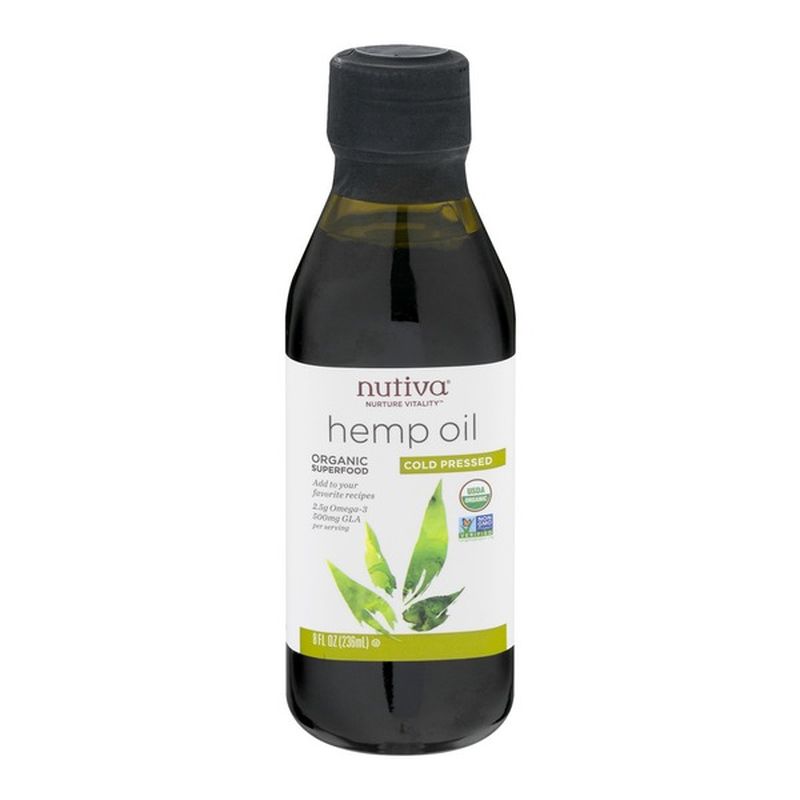Nutiva Hemp Seed Oil, Cold Pressed, Organic (8 oz) Instacart