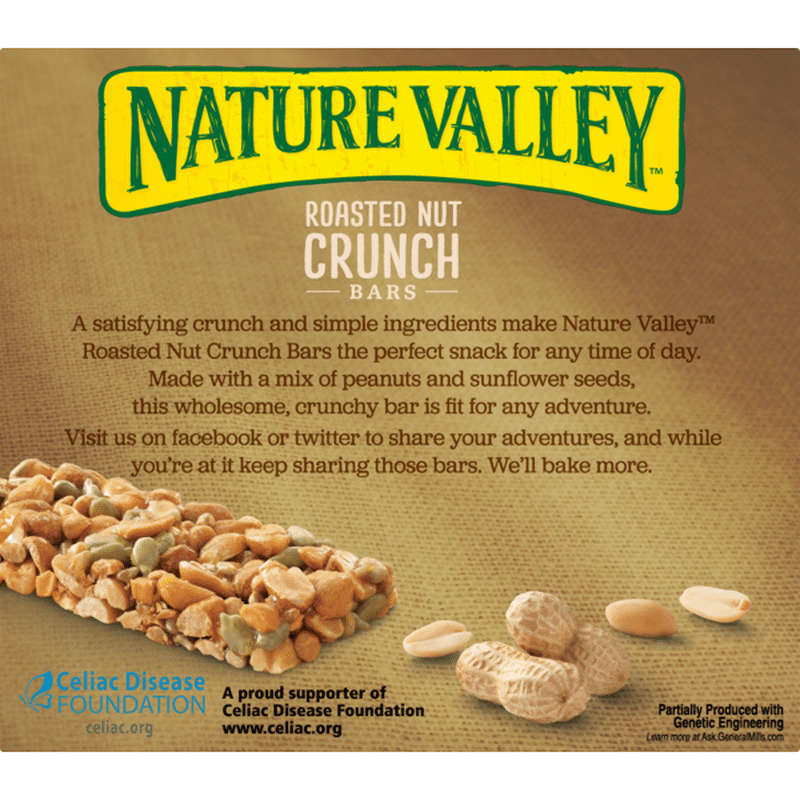 Nature Valley Granola Bars, Roasted Nut Crunch, Peanut Crunch (1.24 oz