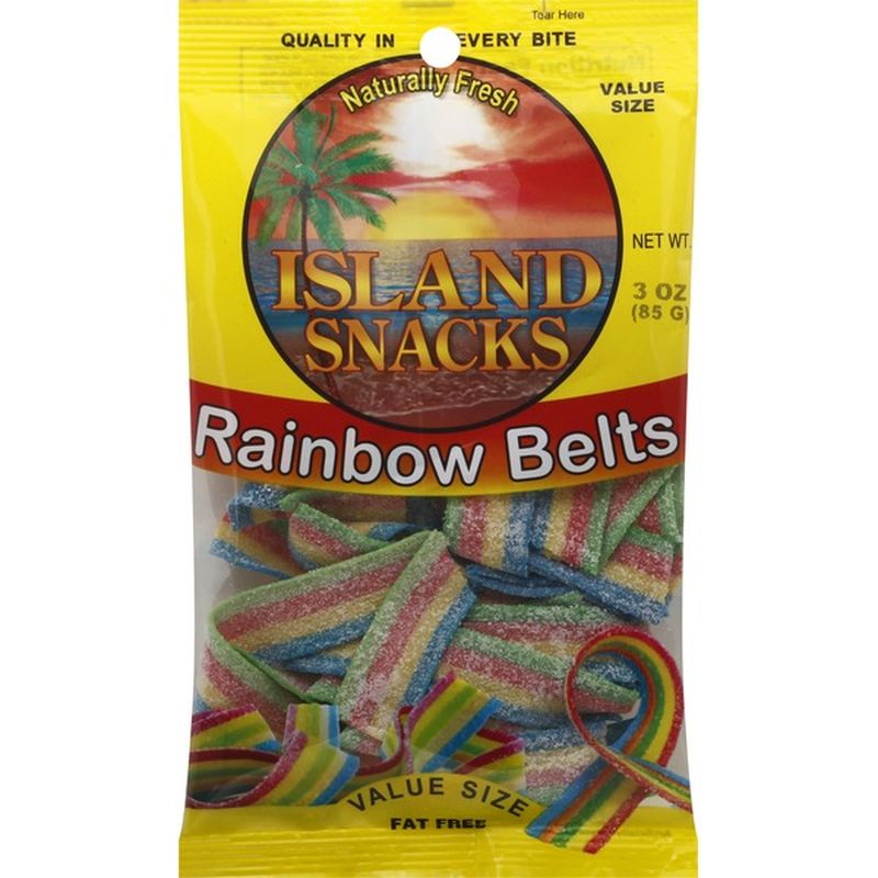 Island Snacks Rainbow Belts, Value Size (3 oz) Instacart
