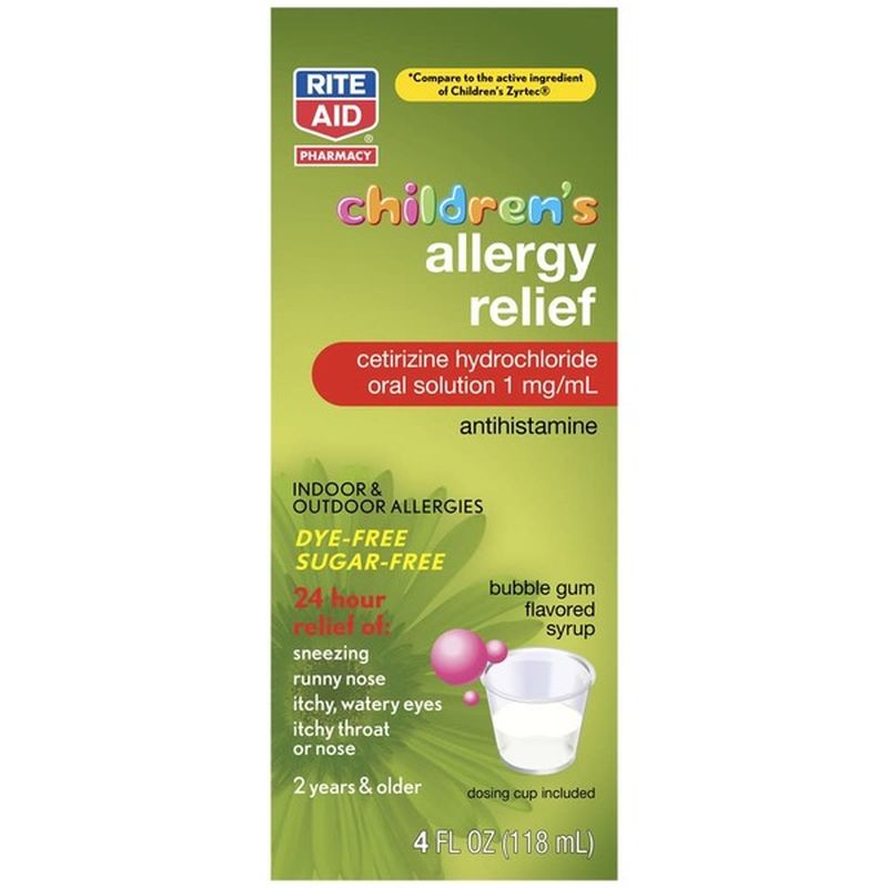Rite Aid CHILDREN'S ALLERGY CETIRIZINE HYDROCHLORIDE 1 mg/mL