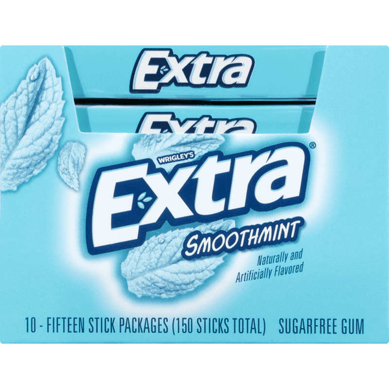 Extra Gum, Sugarfree, Smooth Mint (10 each) Instacart