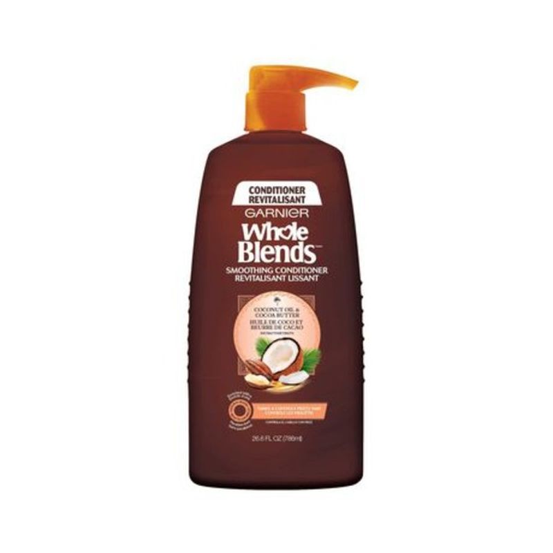 Garnier Whole Blends Conditioner, Smoothing, Coconut Oil & Cocoa Butter