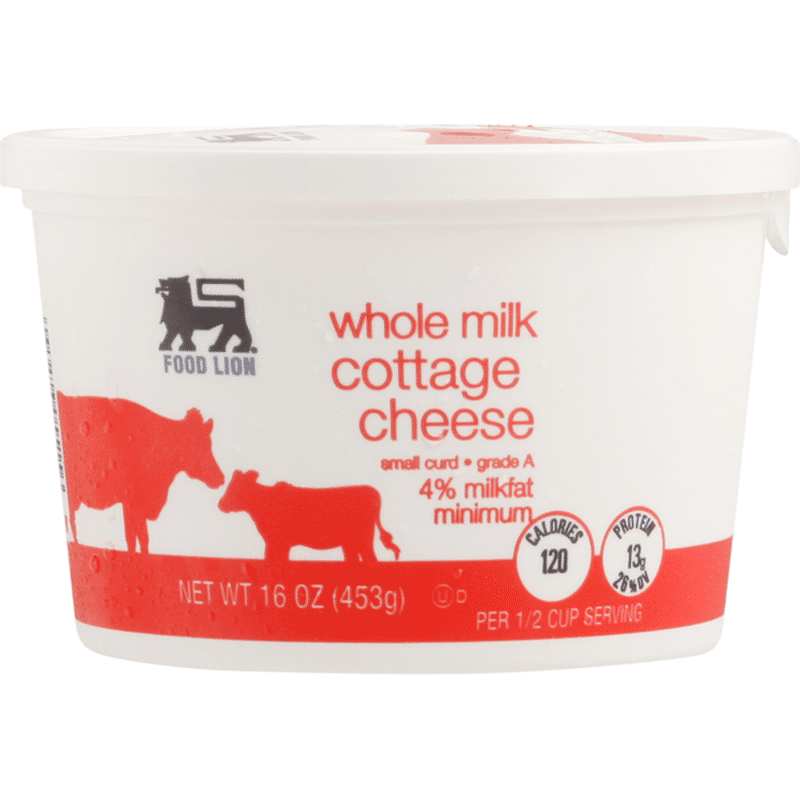 Food Lion Cottage Cheese, Whole Milk, Small Curd (16 oz) Delivery or