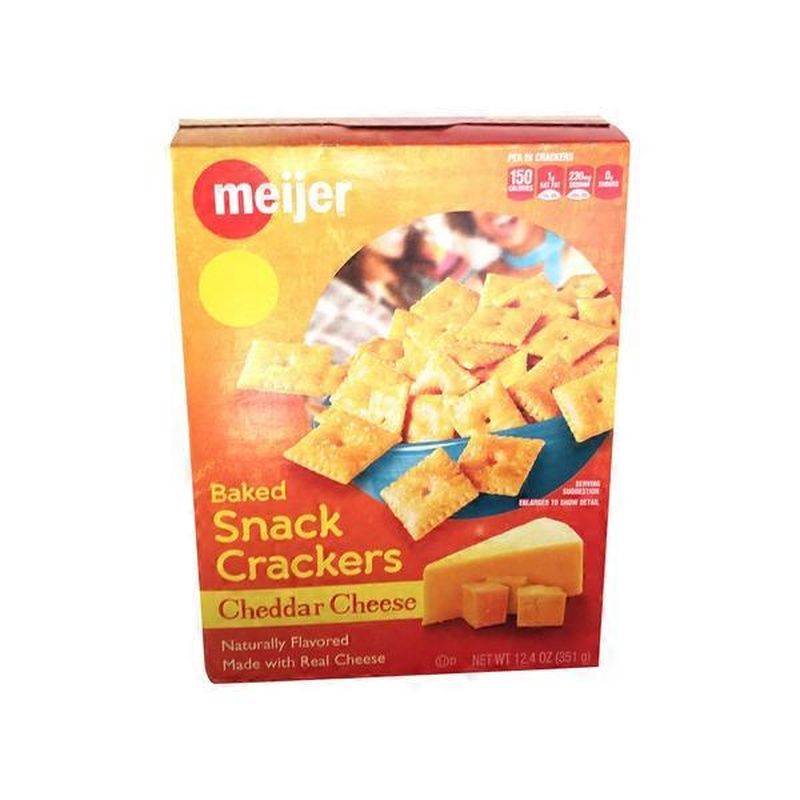 Meijer Baked Snack Crackers Cheddar Cheese (13.7 oz) Instacart