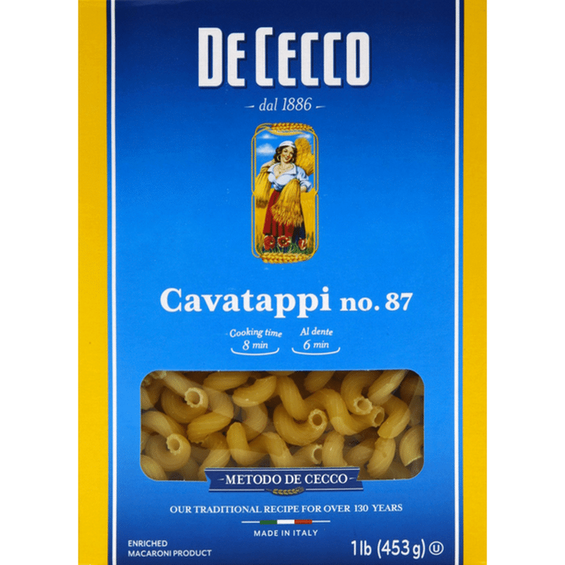 De Cecco Pasta Cavatappi No. 87 (1 lb) Instacart