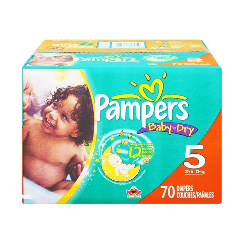 pampers baby dry diapers size 5