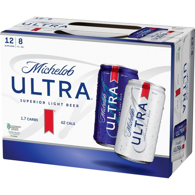 Michelob Ultra Light Beer Cans (8 fl oz) - Instacart