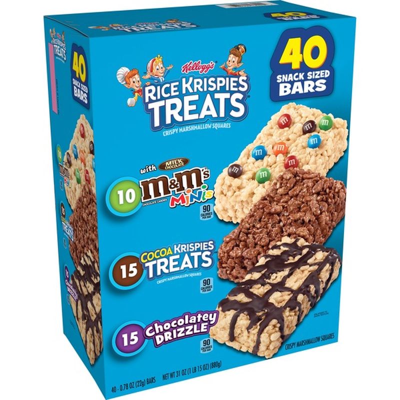 Rice Krispies Treats Crispy Marshmallow Squares Variety Pack (31 oz ...