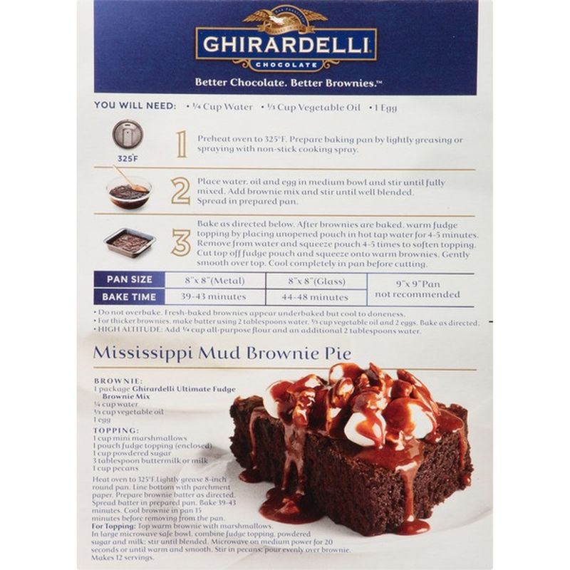 Ghirardelli Chocolate Ultimate Fudge Brownie Mix (18 oz) Instacart