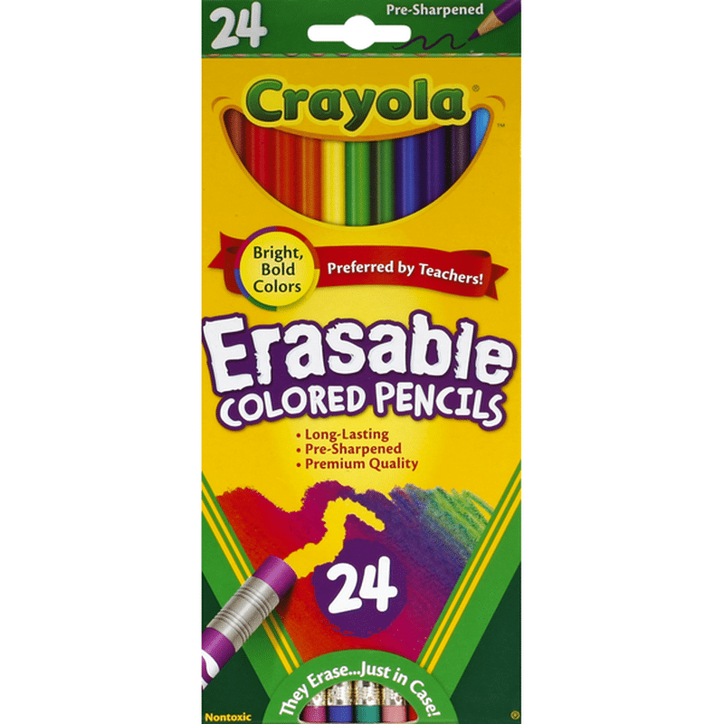 Crayola Colored Pencils, Erasable, PreSharpened (24 each) from Target