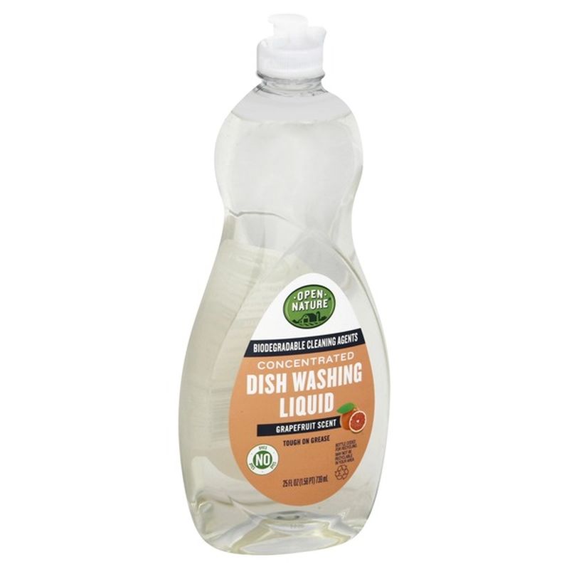 Open Nature Dish Washing Liquid, Grapefruit Scented (25 fl oz) Instacart