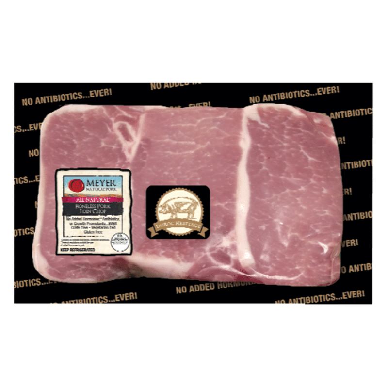 The Butcher Shop Boneless Center-Cut Pork Loin Chops, Antibiotic Free Package