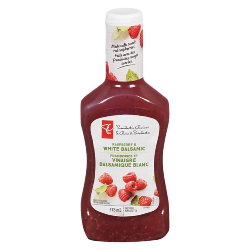 Raspberry & White Balsamic Salad Dressing (475 ml) Instacart