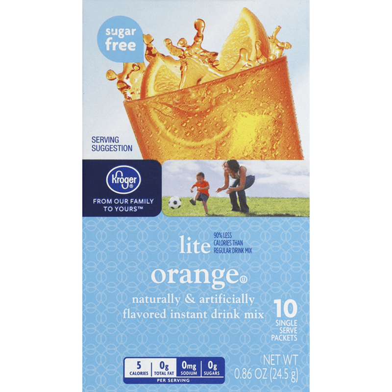 Kroger Drink Mix, Orange (10 each) Instacart