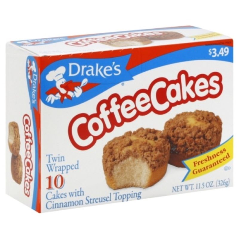 Drake's Coffee Cakes, with Cinnamon Streusel Topping (10 each) from ...