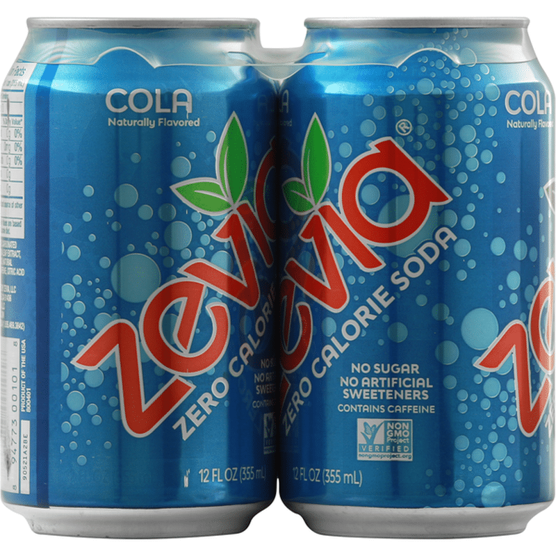 Zevia Cola, Zero Calorie Soda (12 Fl Oz) From Food Lion - Instacart