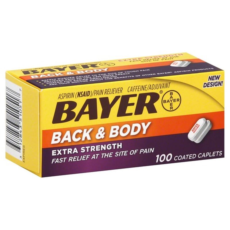 Bayer Back & Body, Extra Strength, Coated Caplets (100 ct) Delivery or