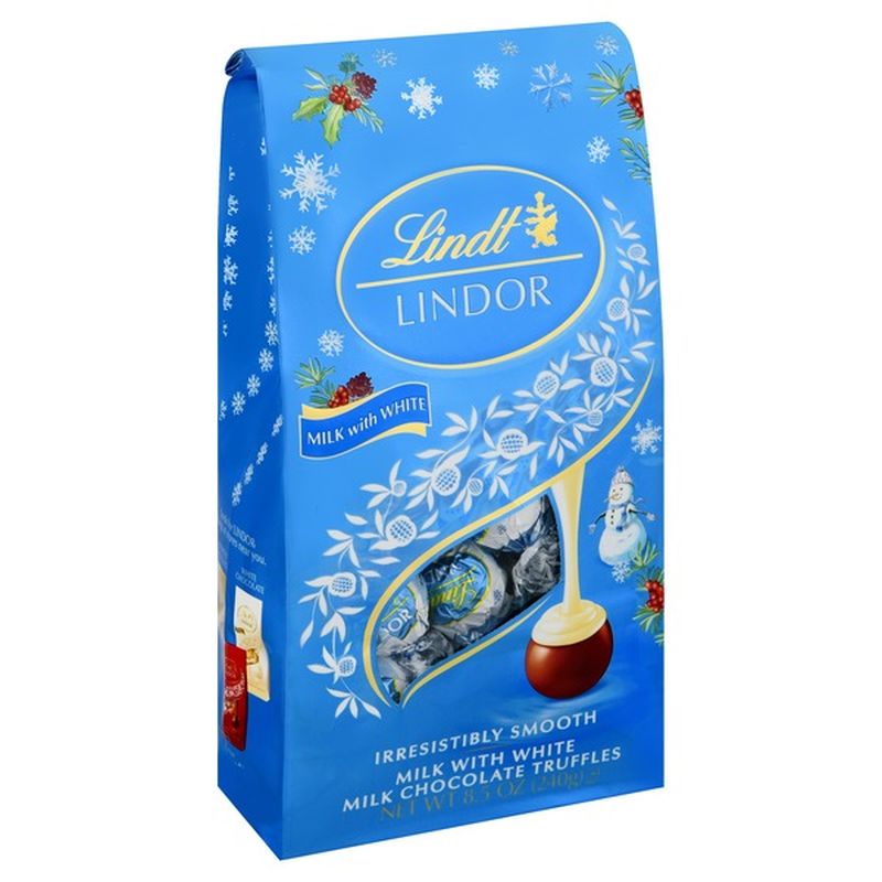 Lindt Holiday Milk and White Snowman Chocolate Truffles (8.5 oz) from