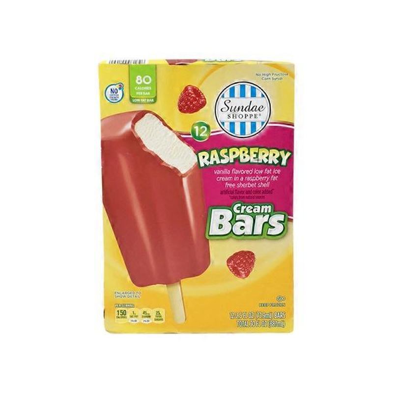 Sundae Shoppe Raspberry Cream Bar (12 ct) - Instacart