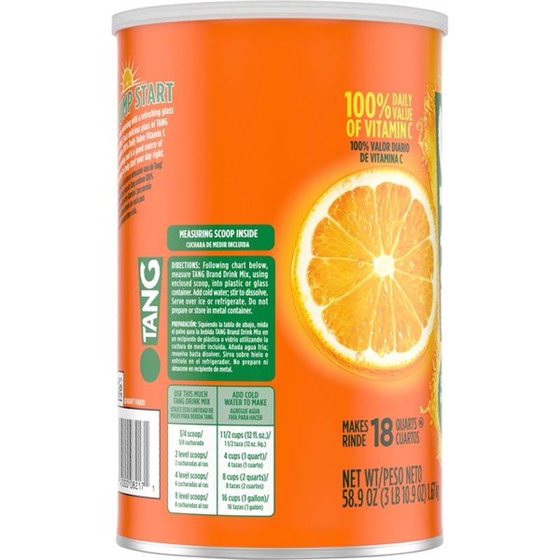 Tang Jumbo Orange Drink Mix (58.9 oz) Instacart