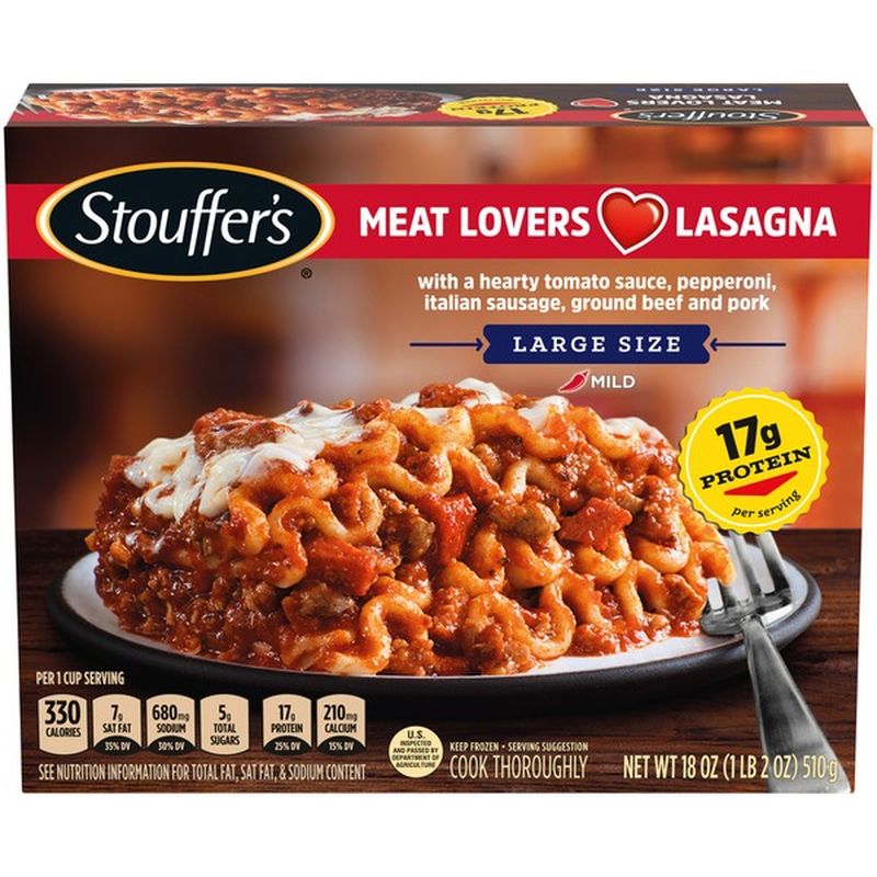 Stouffer's Large Size Meat Lovers Lasagna (18 oz) from ShopRite Instacart