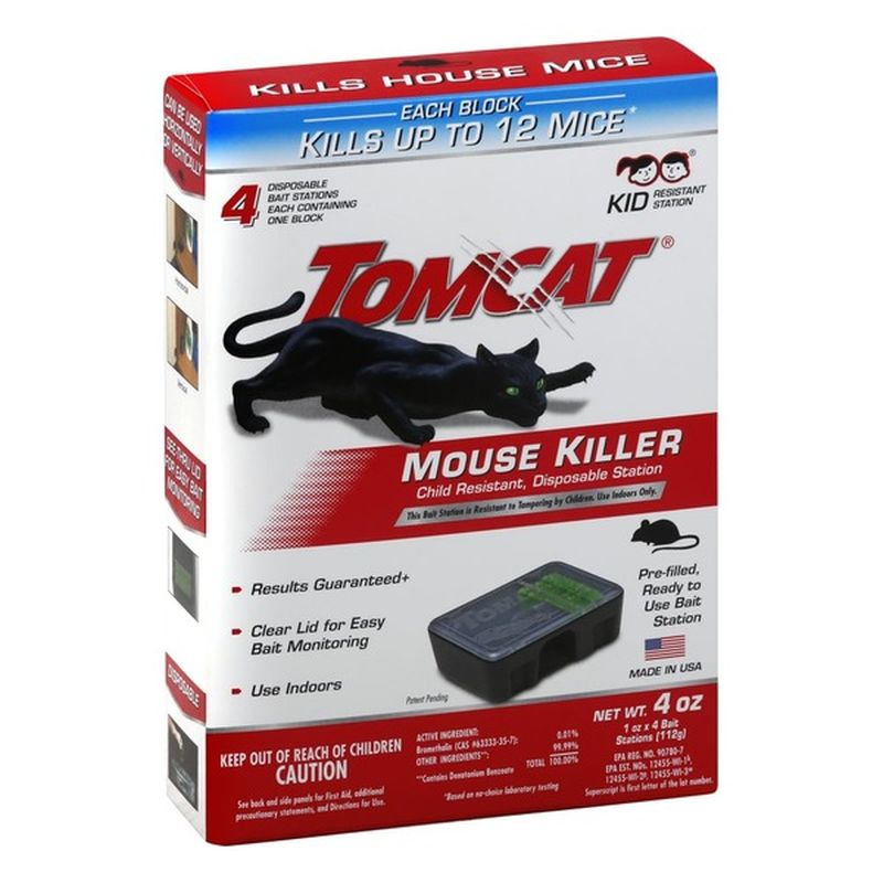 Tomcat Mouse Killer, Bait Stations, Box (4 ct) - Instacart